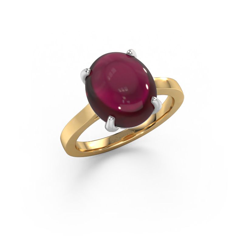 Anello Mallie 1 585 oro granato 7x5 mm