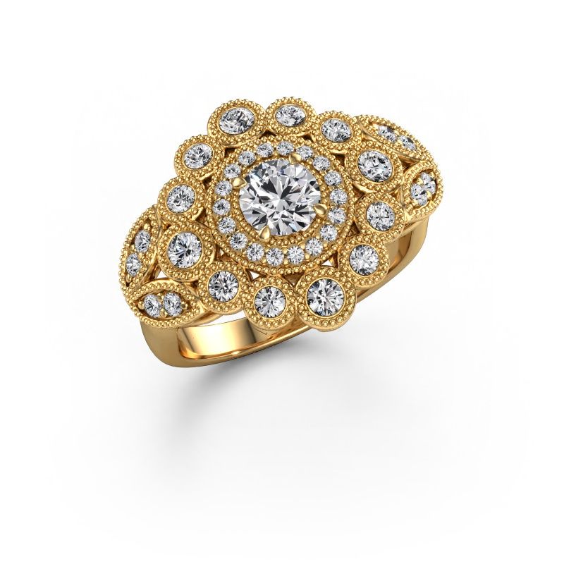 Ring Elia 585 gull lab-diamant 1.20 crt