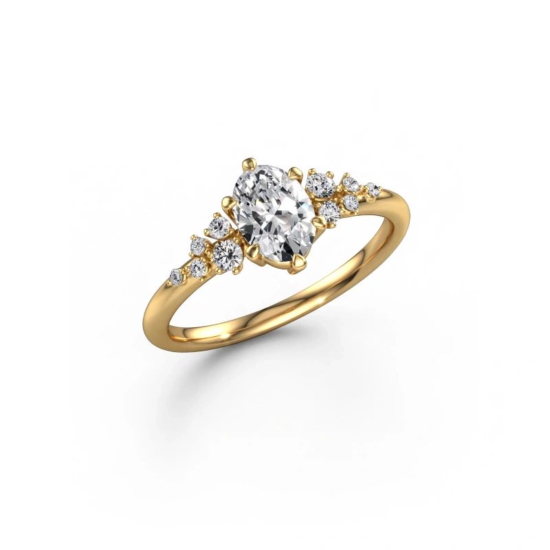 Verlovingsring Royce OVL 585 goud diamant 0.70 crt