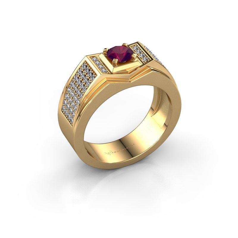 Image of Men's ring marcel<br/>585 gold<br/>Rhodolite 5 mm