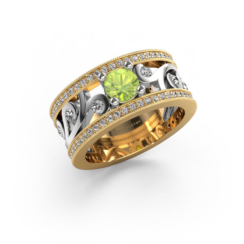 Ring Sanne 585 gold peridot 5 mm