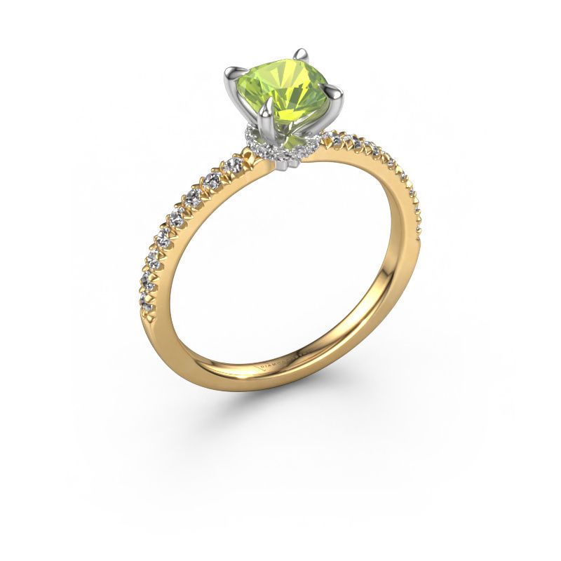Verlobungsring Crystal CUS 4 585 Gold Peridot 5.5 mm