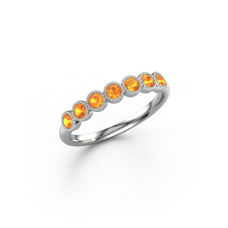 Bague Mariam half 585 or blanc citrine 2.4 mm