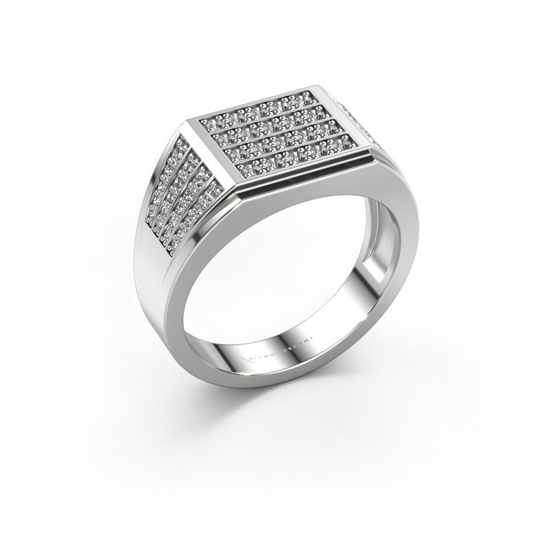 Men's ring Tim 585 white gold lab-grown diamond 0.654 crt