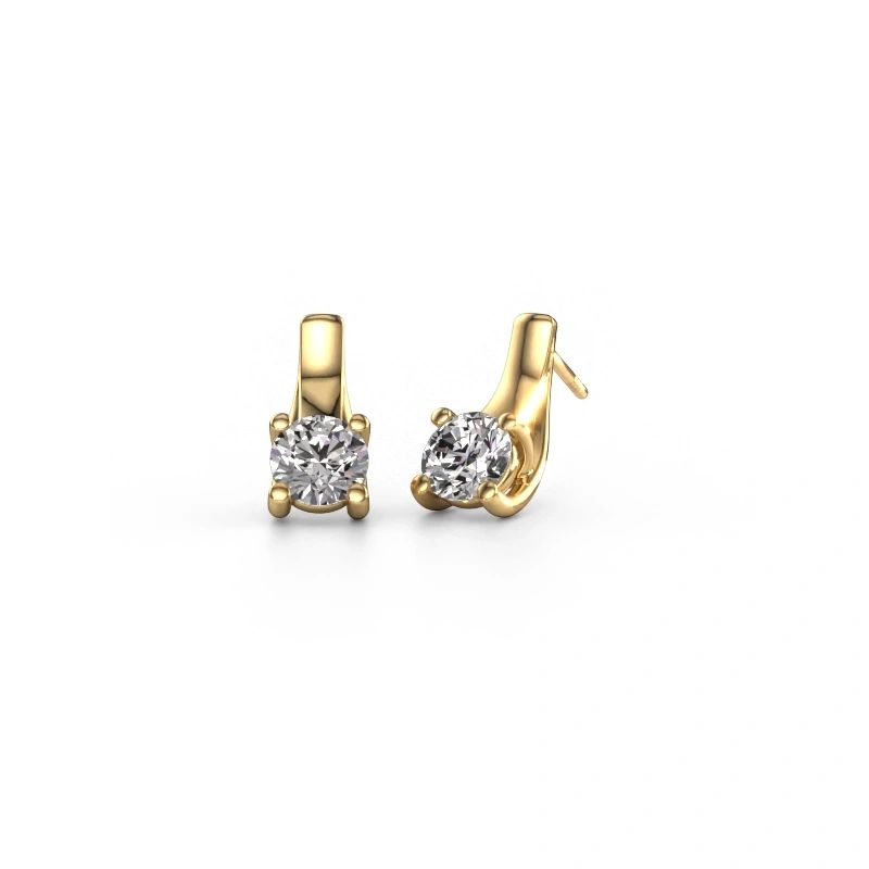 Boucles d'oreilles Mia 1 585 or jaune diamant 2.00 crt