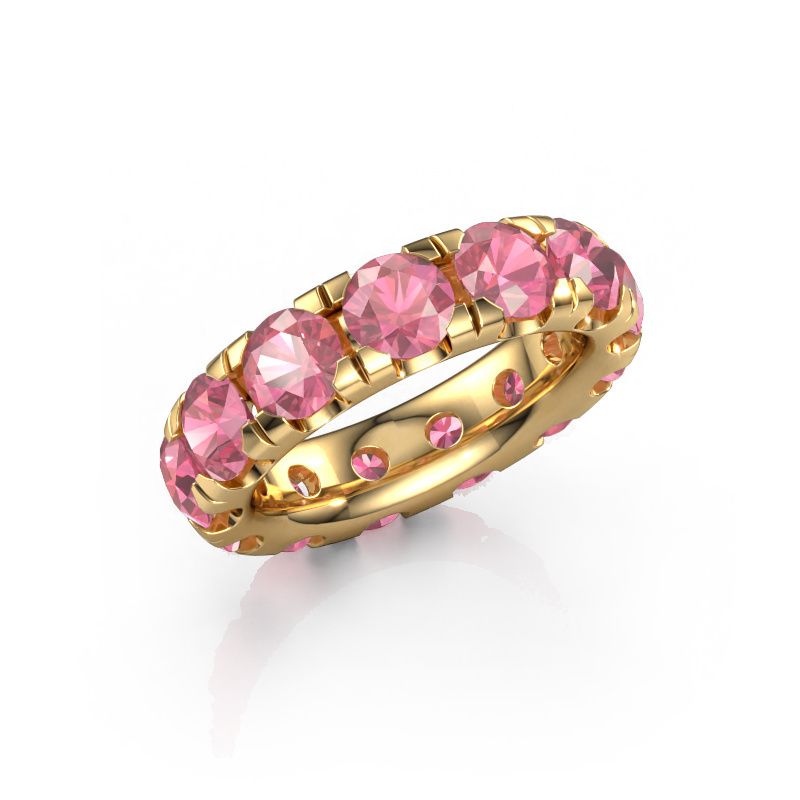 Stackable ring Jackie 5.0 585 gold tourmaline pink 5 mm
