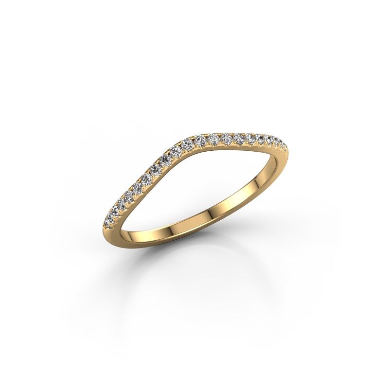 Afbeelding van Aanschuifring SRH0067C10H4<br/>585 goud<br/>Diamant 0.158 crt