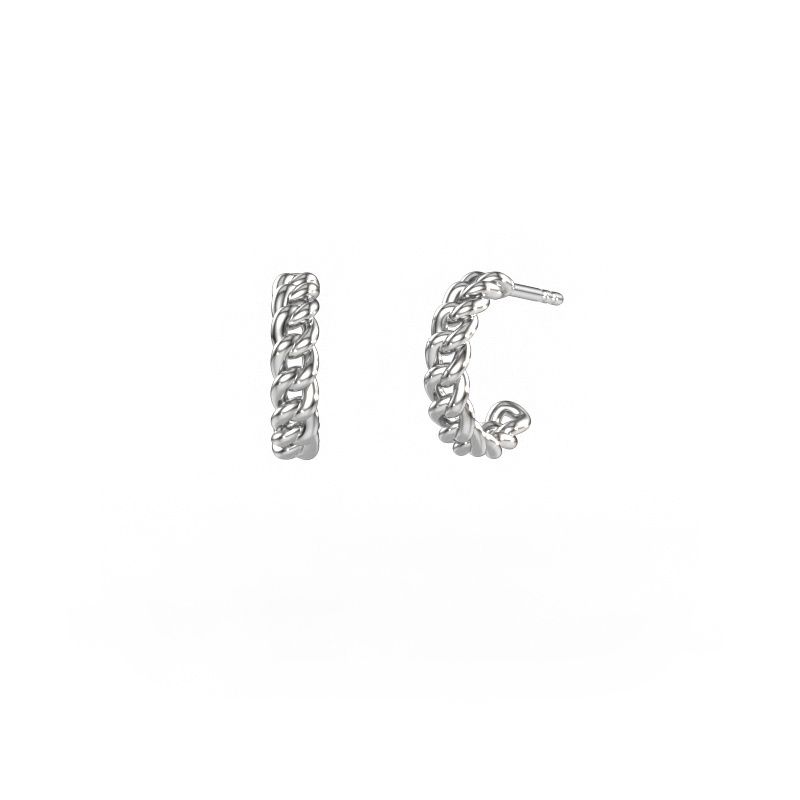 Earrings Della 10mm 585 white gold