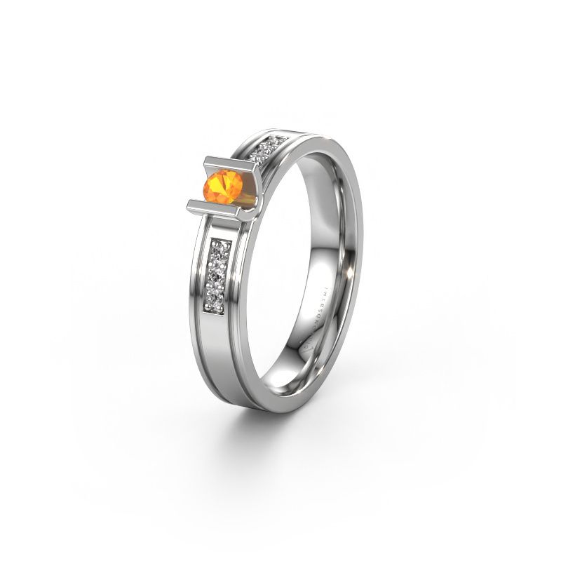 Ehering WH2108L14A 950 Platin Citrin ±4x1.7 mm