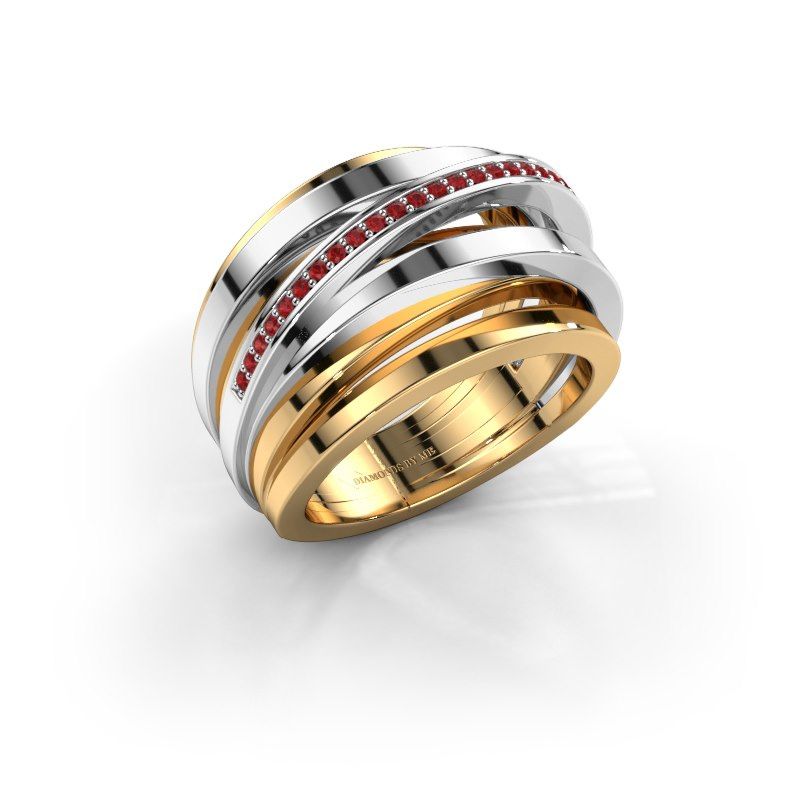 Image de Bague Swinda<br/>585 or jaune<br/>Rubis 1 mm