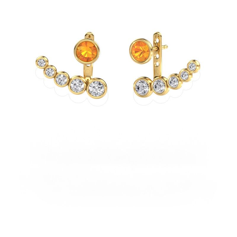 Ohrringe Wendy 585 Gold Citrin 5 mm