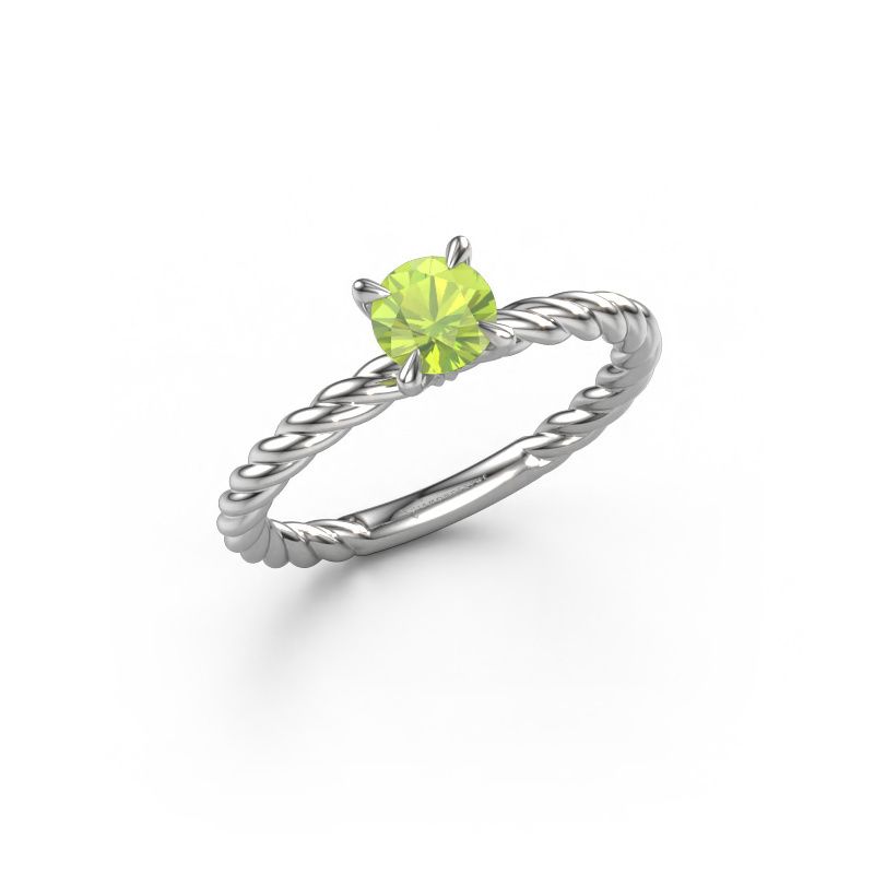 Verlobungsring Twanna 950 Platin Peridot 5 mm