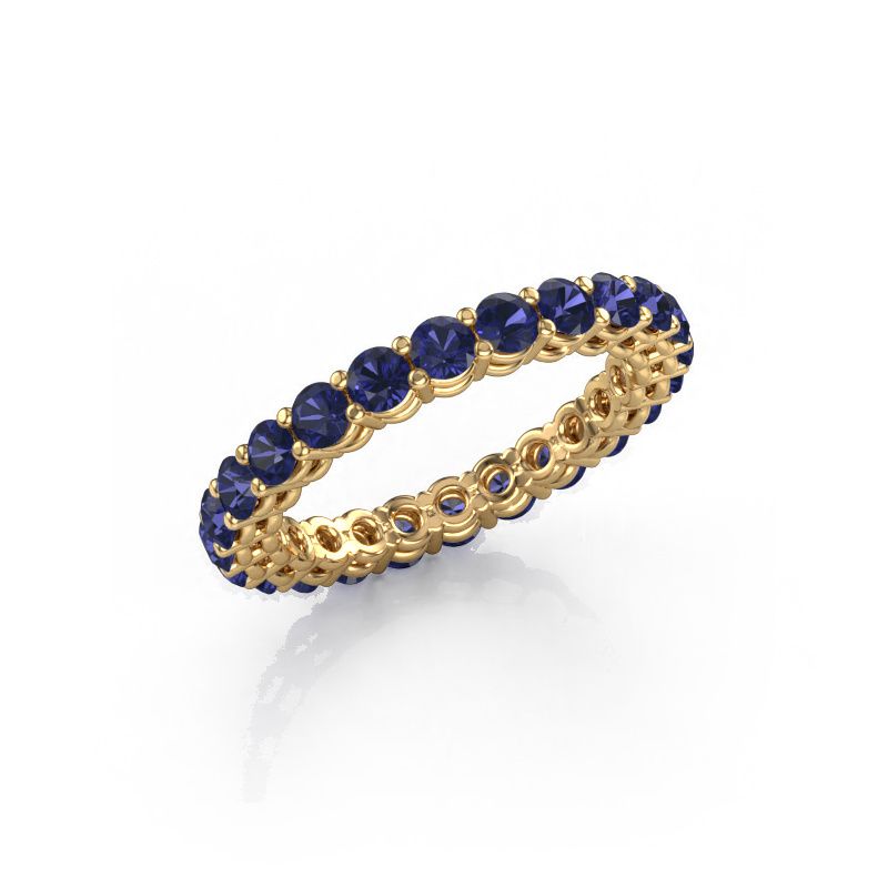 Stackable ring Michelle full 2.7 585 gold sapphire 2.7 mm