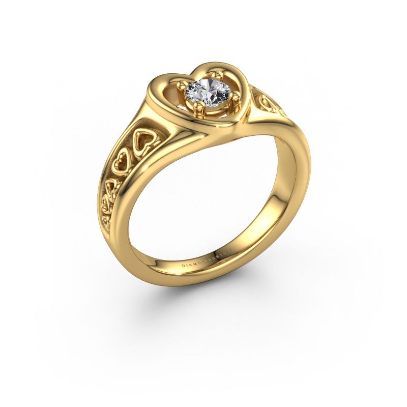 Ring Eura 585 gold lab grown diamond 0.25 crt