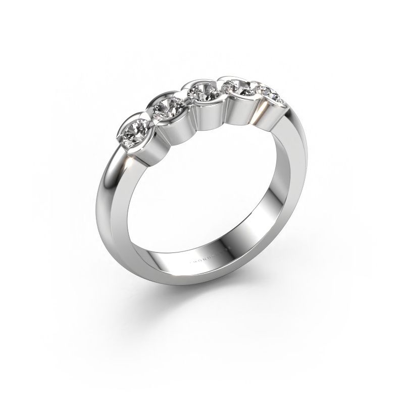 Bague Lotte 5 585 or blanc diamant synthétique 0.50 crt