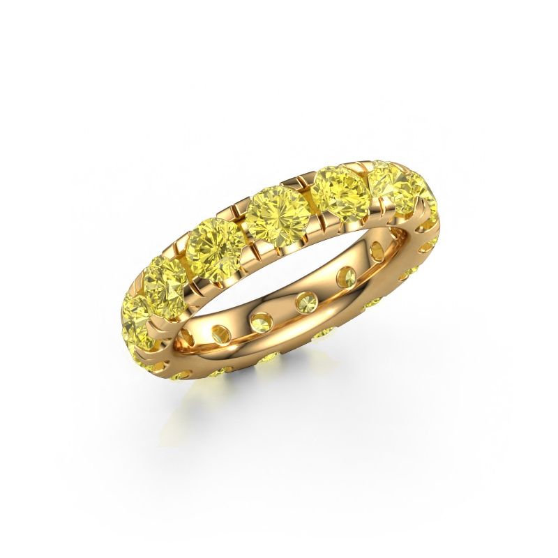 Stackable ring Jackie 4.2 585 gold yellow lab grown diamond 4.2 mm