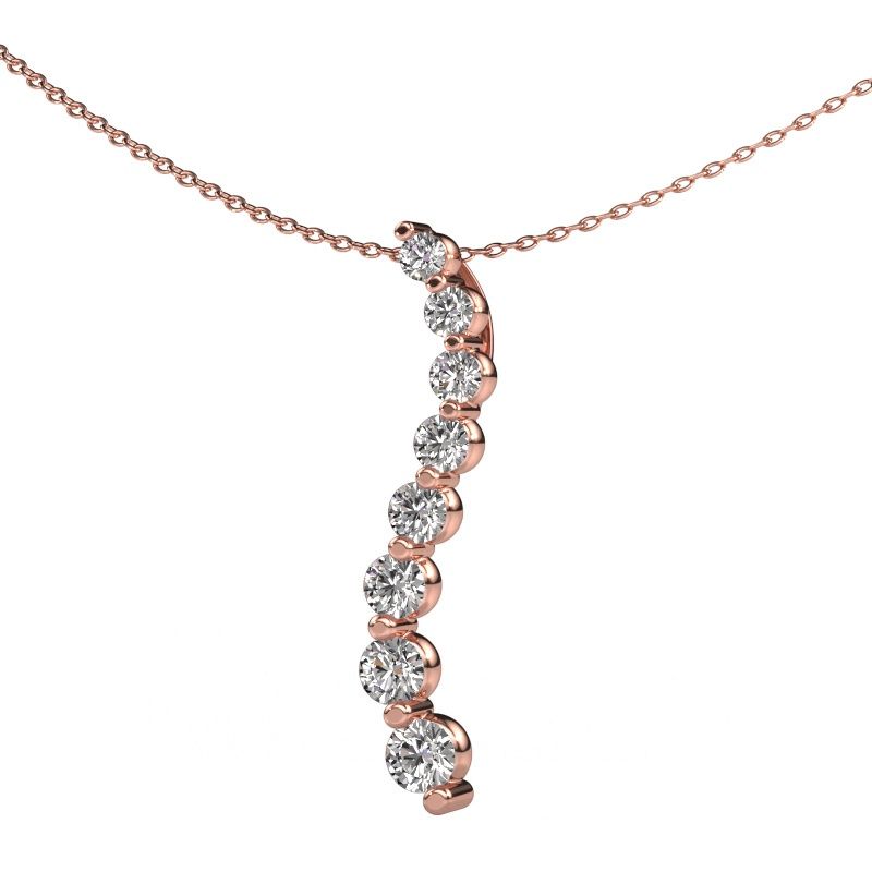 Pendant Celeste 3 585 rose gold lab-grown diamond 1.01 crt