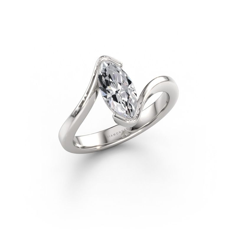 Engagement ring Serenity 585 white gold lab grown diamond 1.00 crt
