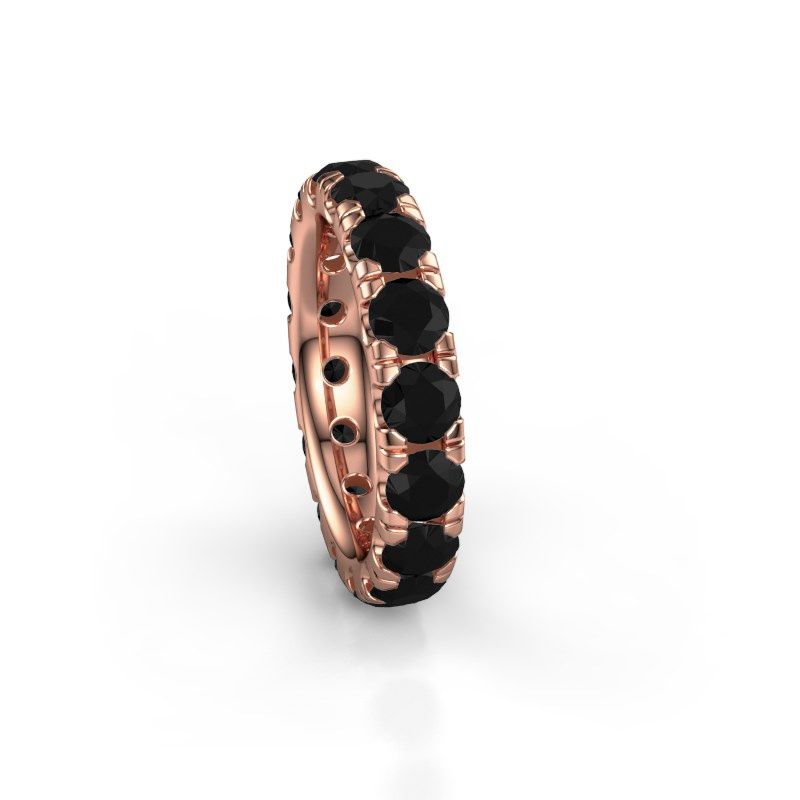 Bild von Vorsteckring jackie 4.0<br/>585 Roségold<br/>schwarz diamant 4.80 crt