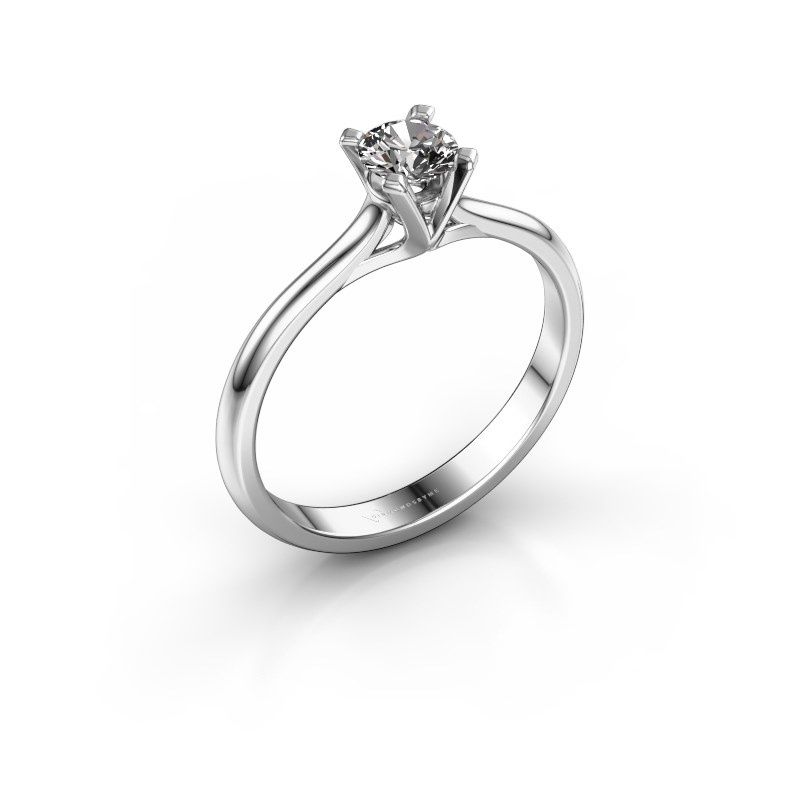 Image de Bague de fiançailles Isa 1 585 or blanc diamant 0.30 crt