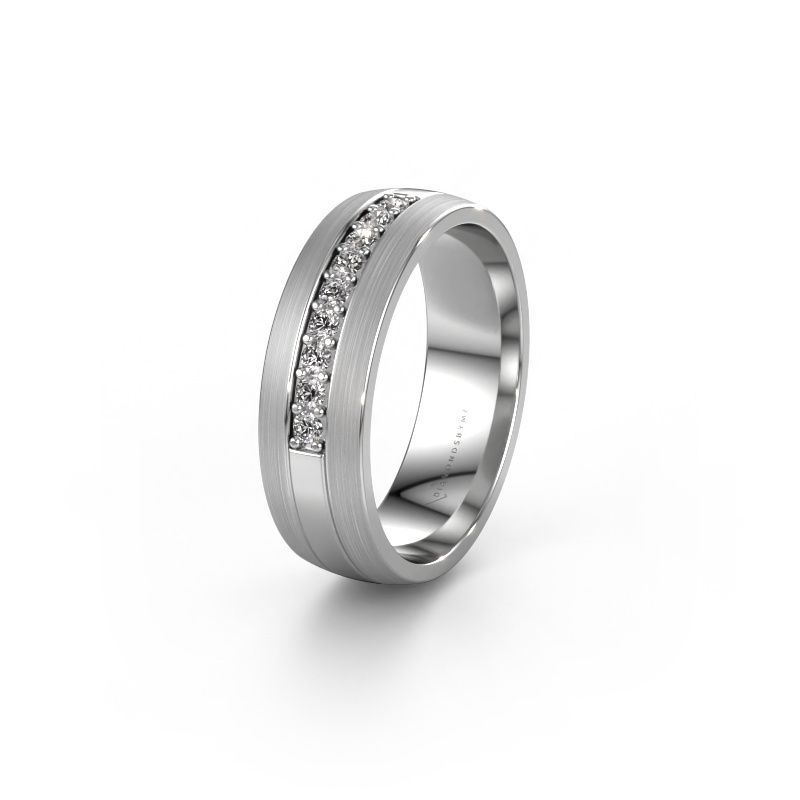 Wedding ring WH0413L26APM 950 platinum lab-grown diamond ±6x1.7 mm