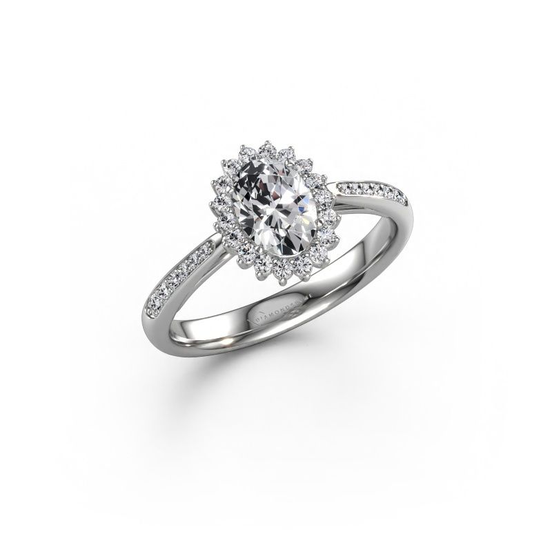 Verlobungsring Tilly ovl 2 585 Weißgold Lab-grown Diamant 0.70 crt