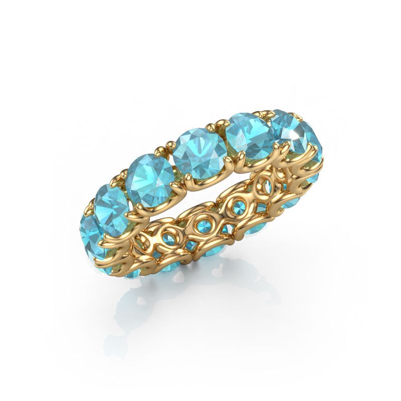 Ring Estee 4.7 585 Gold Blau Topas 4.7 mm