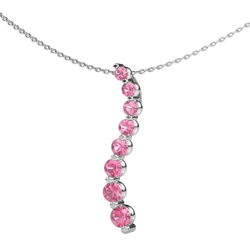 Anhänger Celeste 3 585 Weißgold Pink Saphir 2.5 mm