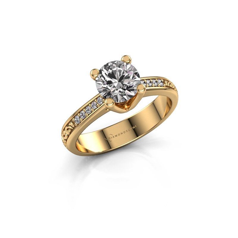 Afbeelding van Verlovingsring Mei 585 goud diamant 1.049 crt