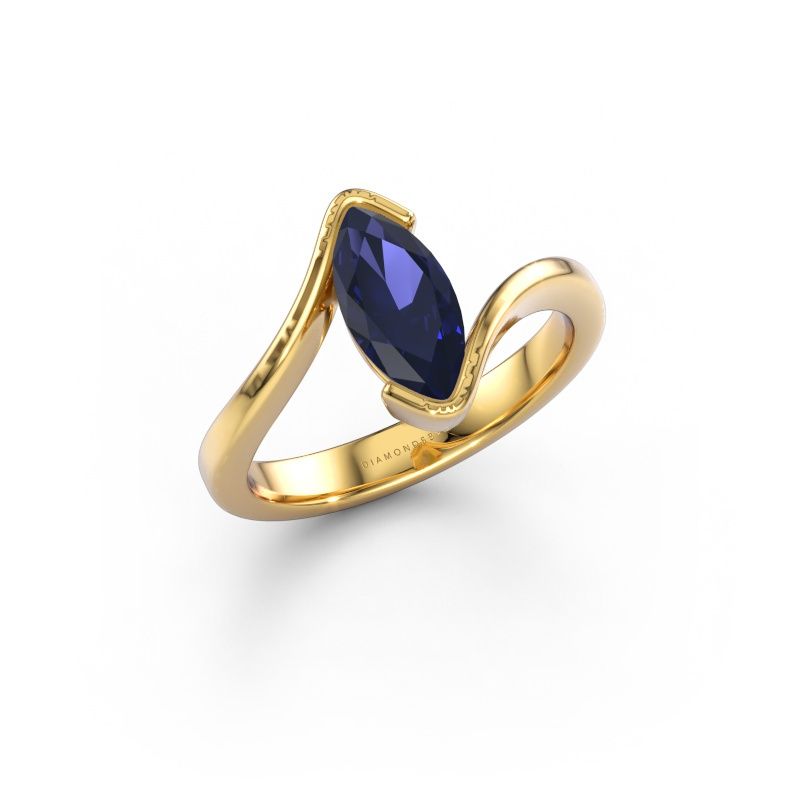 Verlobungsring Serenity 585 Gold Saphir 10x5 mm