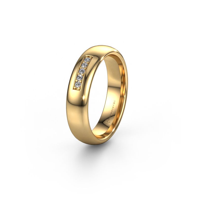 Wedding ring WH0111L35BP 585 gold diamond ±5x2 mm