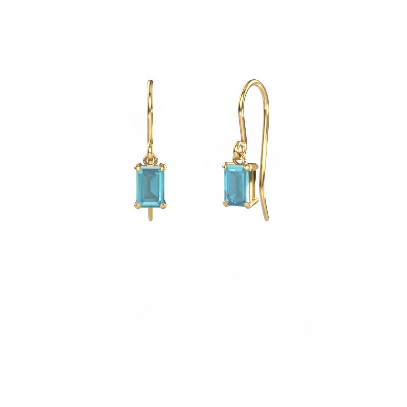 Ohrhänger Laurie EME 1 585 Gold Blau Topas 7x5 mm
