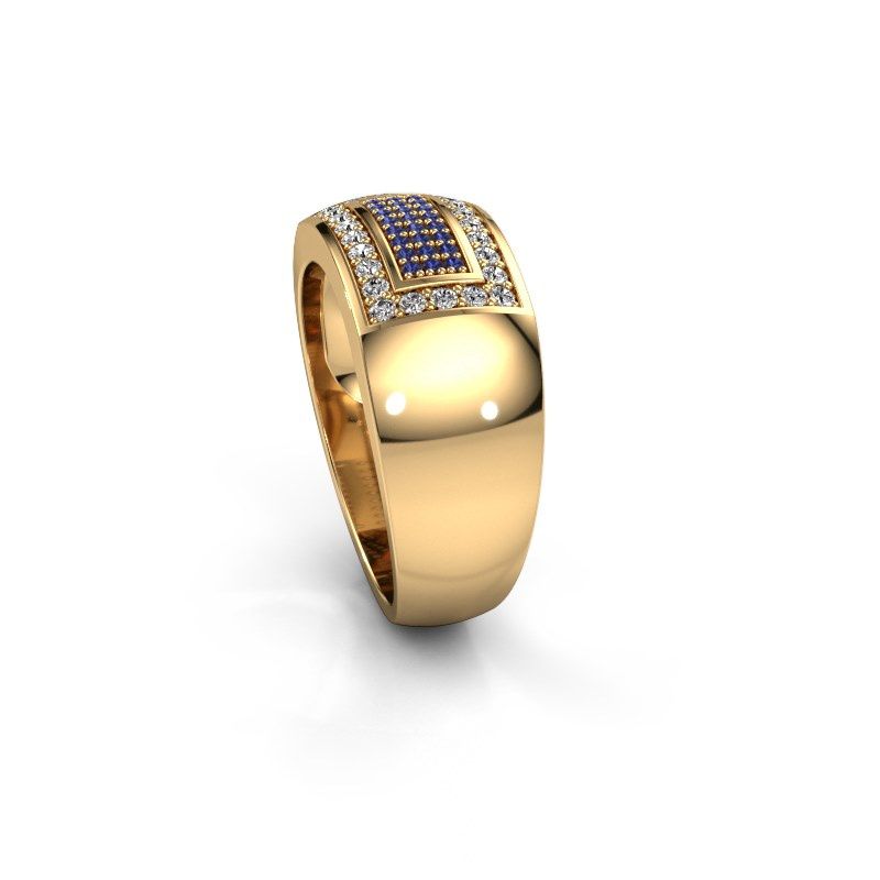 Image de Bague pour homme Lorenzo<br/>585 or jaune<br/>Saphir 1.1 mm