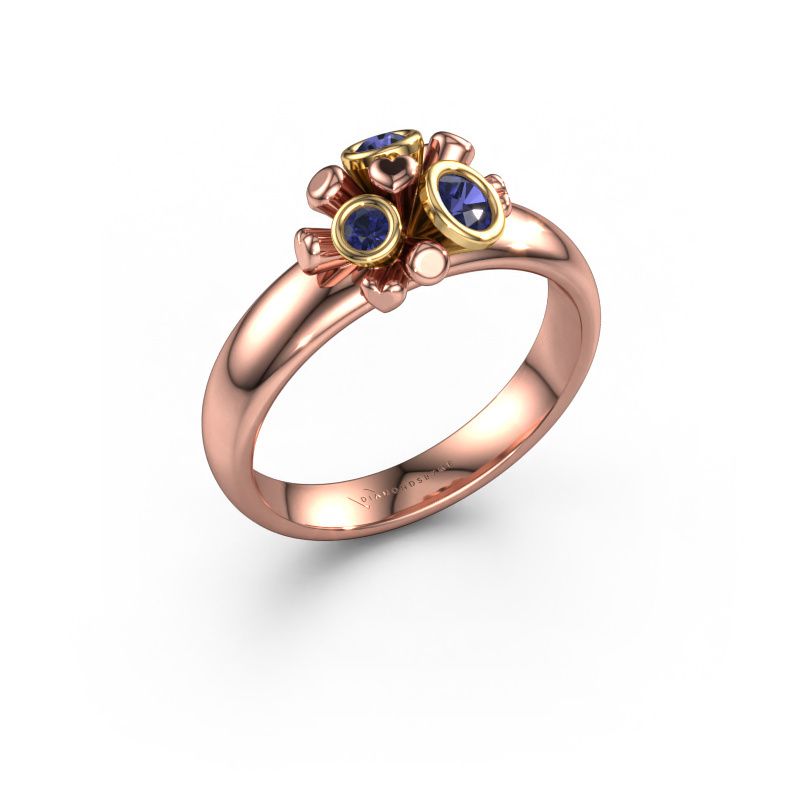 Ring Pameila 585 Roségold Saphir 2 mm