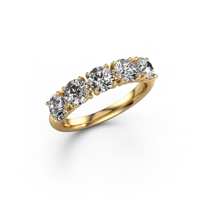 Image of Ring Vivienne Half 585 gold diamond 2.00 crt