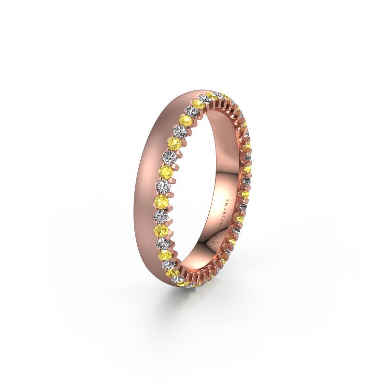 Alliance WH2138L24B 585 or rose saphir jaune ±4x2 mm