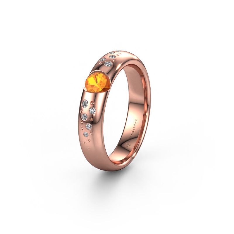 Ehering WH2104L34A 585 Roségold Citrin ±4,5x1.7 mm