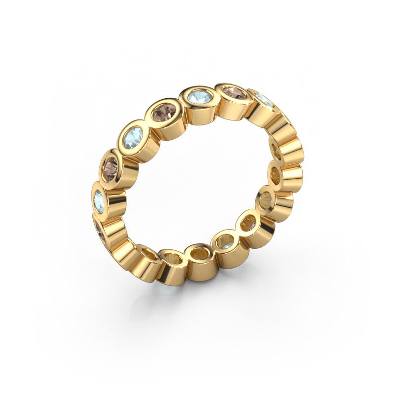 Vorsteckring Edwina 2 585 Gold Braun Diamant 0.54 crt