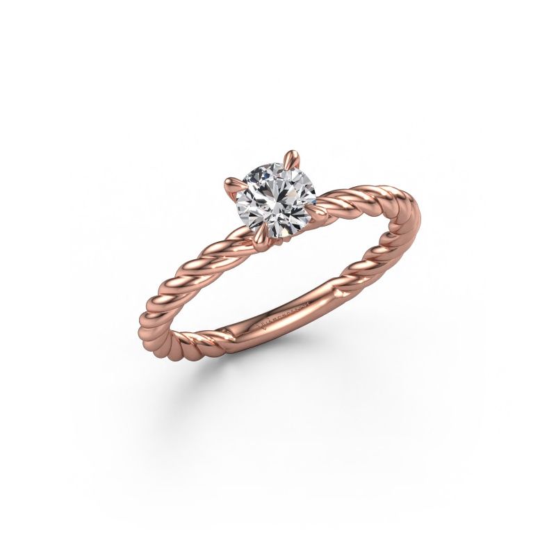 Engagement ring Twanna 585 rose gold lab grown diamond 0.50 crt