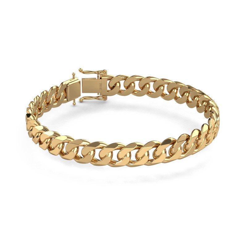 Cuban gourmet armband ±10 mm 585 goud