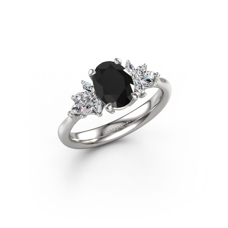Verlobungsring Fiona OVL 585 Weißgold Schwarz Diamant 1.65 crt