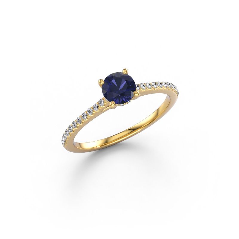 Engagement ring Sophie RND 585 gold sapphire 5 mm