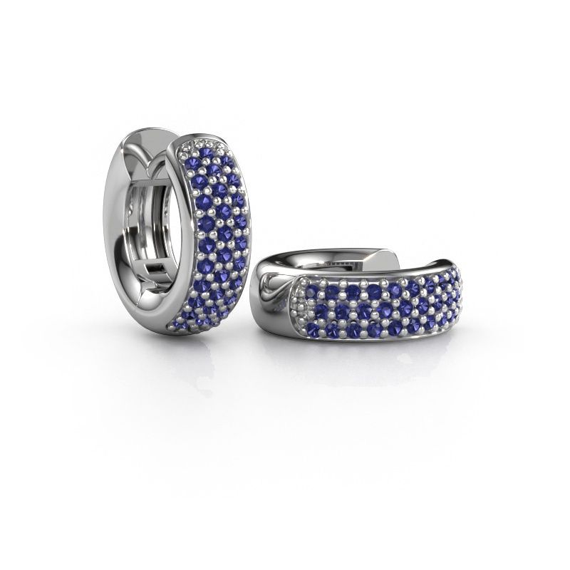 Créoles Lana EXPRESS 950 platine saphir 1.1 mm