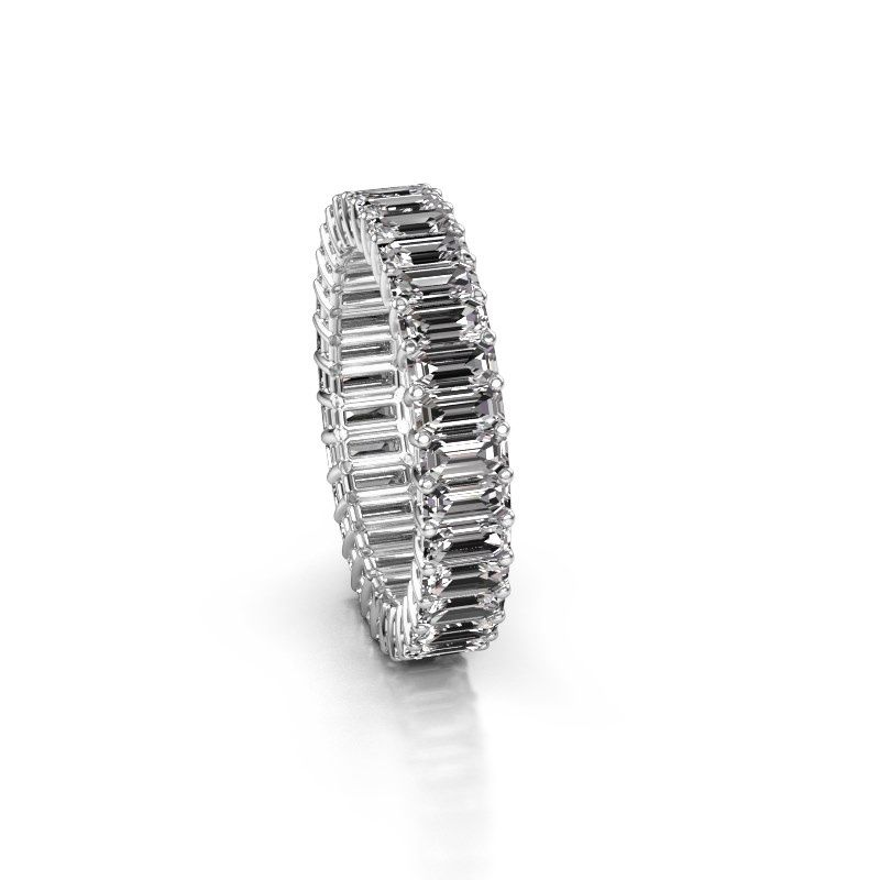 Bild von Vorsteckring heddy eme 4x2<br/>950 Platin<br/>diamant 4.95 crt