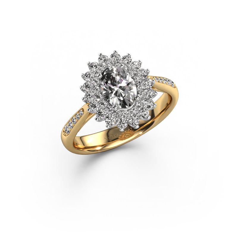 Bague de fiançailles Alina 2 585 or jaune diamant 0.70 crt
