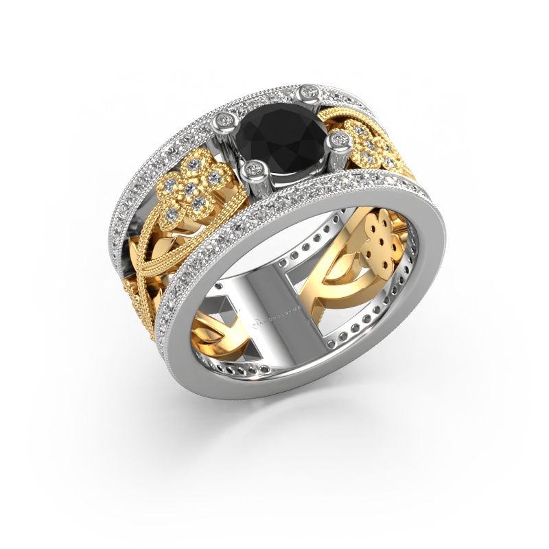 Ring Severine 585 Weißgold Schwarz Diamant 1.565 crt