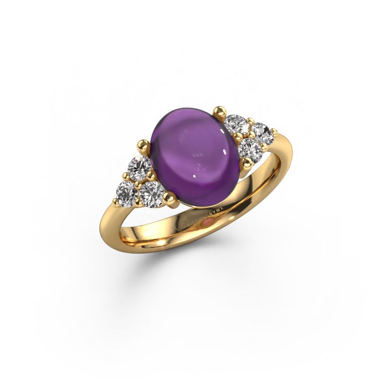 Ring Clarice 585 gold amethyst 10x8 mm
