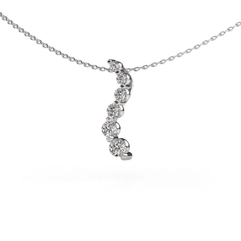 Anhänger Celeste 1 585 Weißgold Zirkonia 2 mm