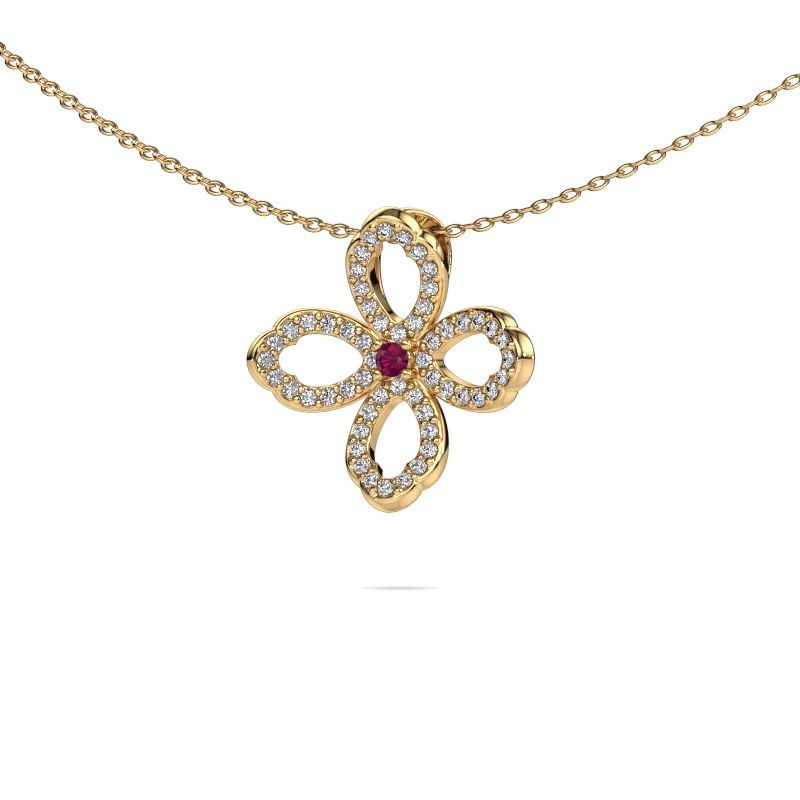 Kette Chelsea 585 Gold Rhodolit 2 mm