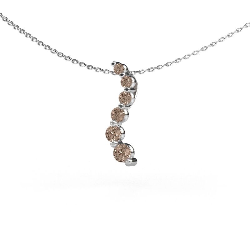 Anhänger Celeste 1 585 Weißgold Braun Diamant 0.455 crt